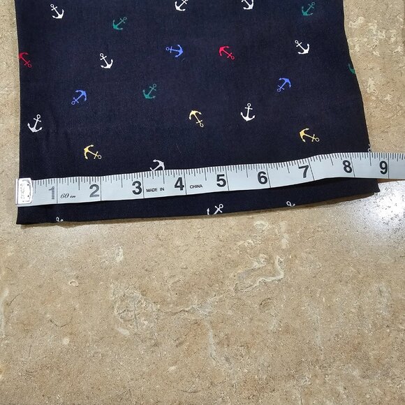 NWT Women's Zac & Rachel The Ultimate Fit Capri Pants Navy With Anchors Size 16 - Picture 7 of 7